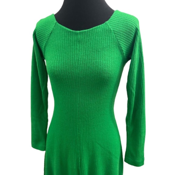 Vtg 60s 70s Loungewear Maxi Sweater Dress 5 - Picture 2 of 9